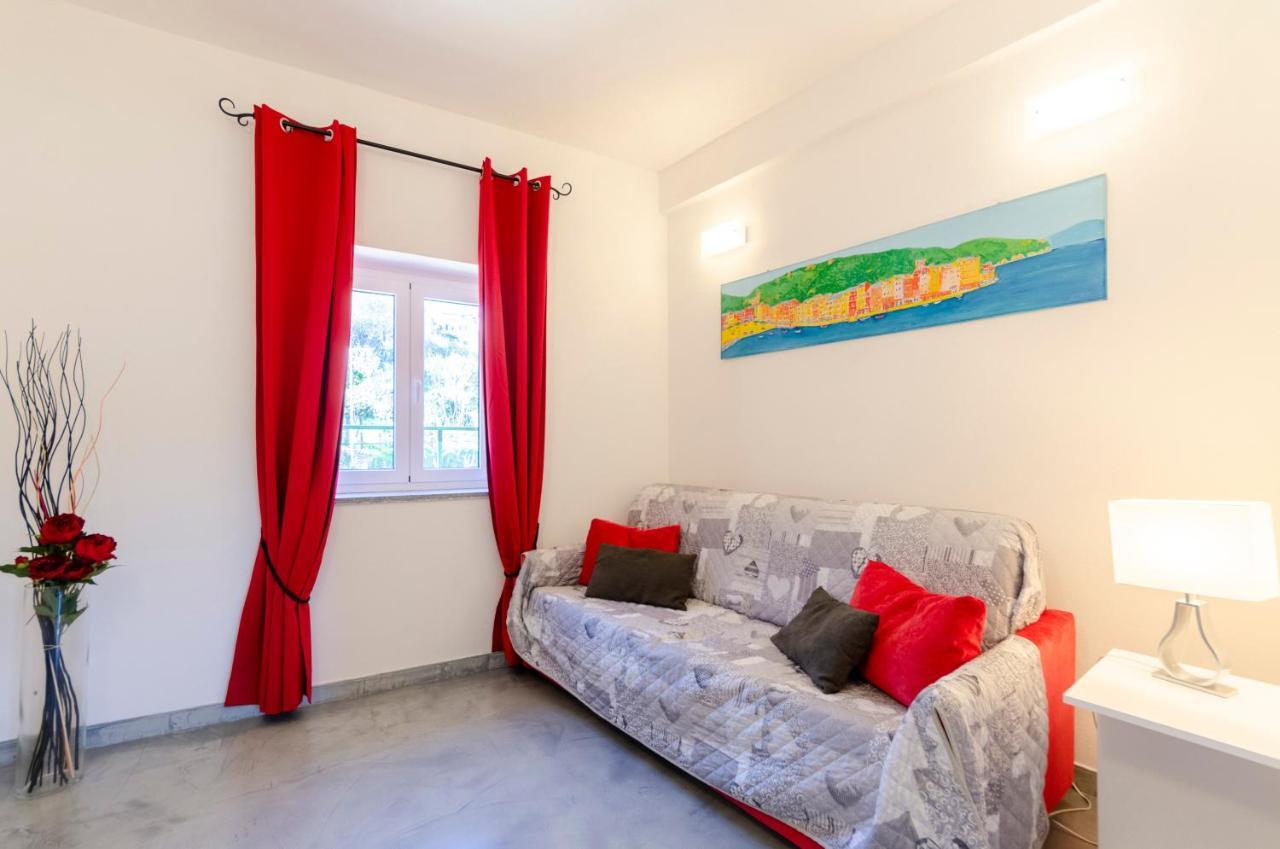 Alla Casa Rosa, Peaceful Apartment Surrounded By Greenery With Free Parking, Wifi & Air Conditioning Rapallo Eksteriør billede