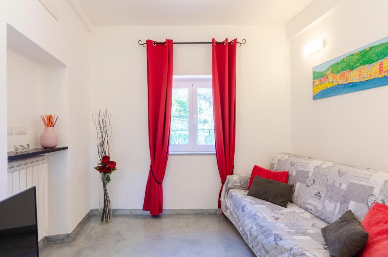 Alla Casa Rosa, Peaceful Apartment Surrounded By Greenery With Free Parking, Wifi & Air Conditioning Rapallo Eksteriør billede