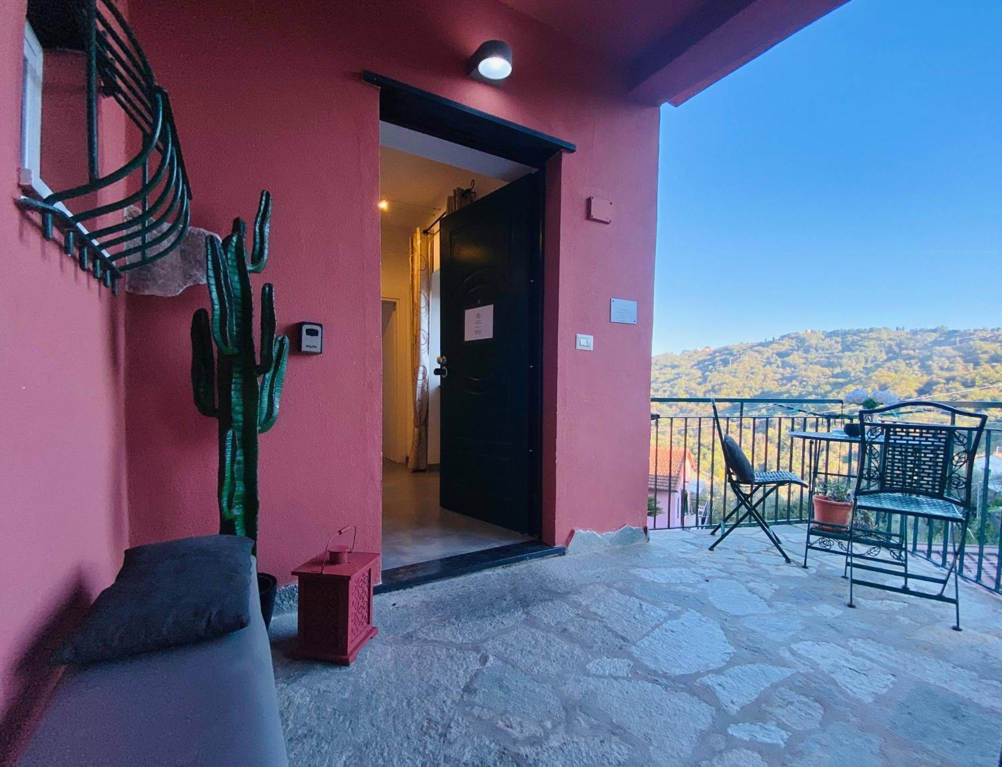 Alla Casa Rosa, Peaceful Apartment Surrounded By Greenery With Free Parking, Wifi & Air Conditioning Rapallo Eksteriør billede